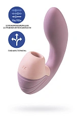 Вибратор Satisfyer Supernova, с вакуум-волновым стимулятором, силикон, розовый, 16,9 см