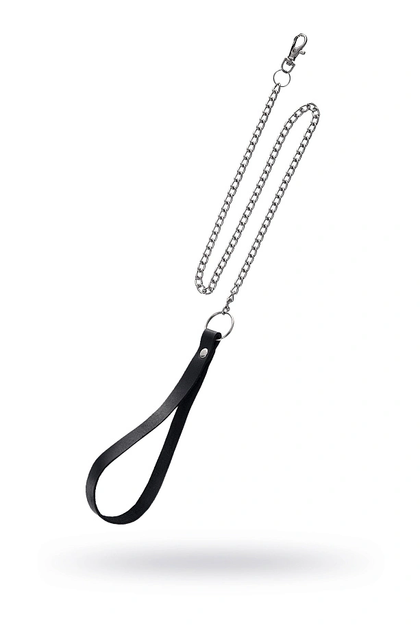 Поводок Pecado, с карабином для ошейника, натуральная кожа, черный