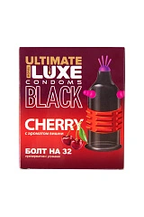 Презервативы Luxe, black ultimate, «Болт на 32», вишня, 18 см, 5,2 см, 1 шт.