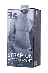 Насадка для страпона RealStick Strap-On Axel, PVC, чёрный, 17,5 см