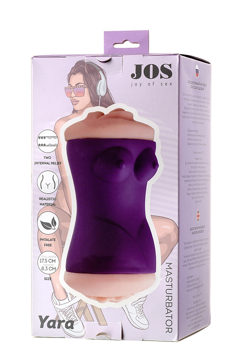 Мастурбатор двусторонний JOS YARA, вагина и ротик