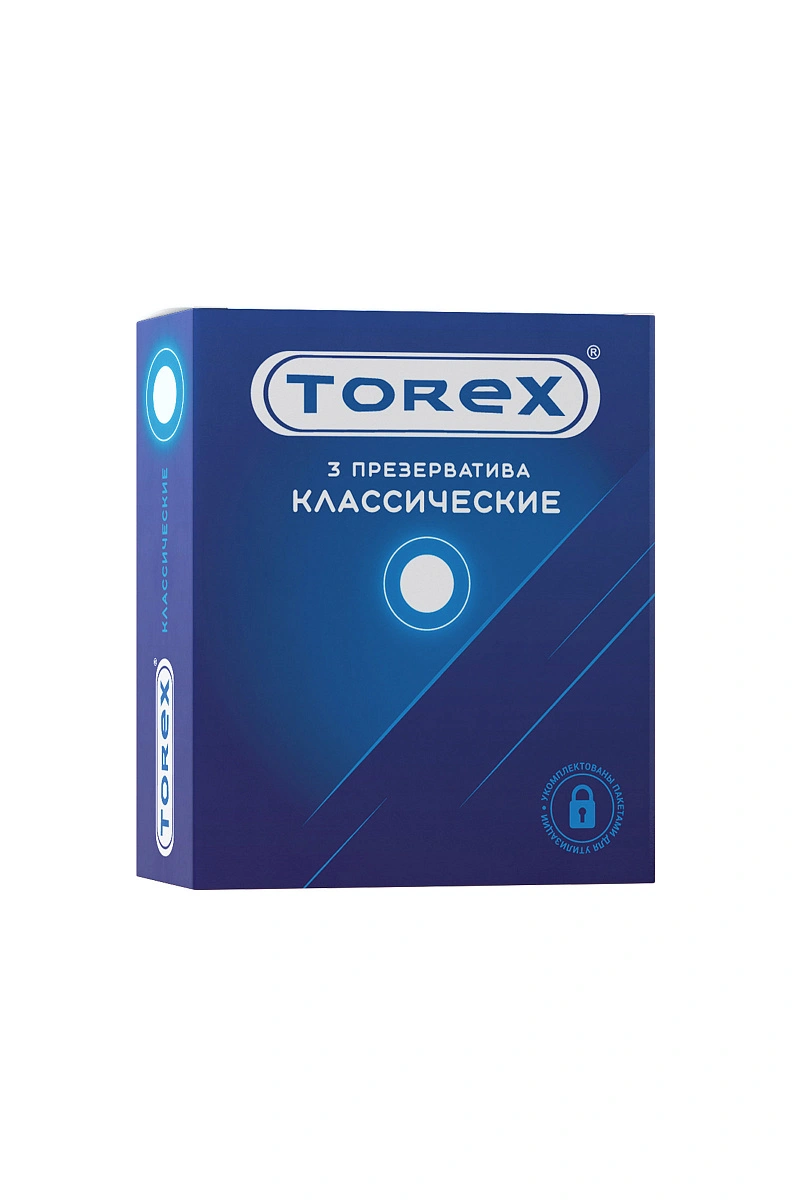 Презервативы Torex, классические, латекс, 19 см, 5,5 см, 3 шт.