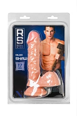 Реалистичный фаллоимитатор RealStick Nude Shaw, PVC, телесный, 17 см