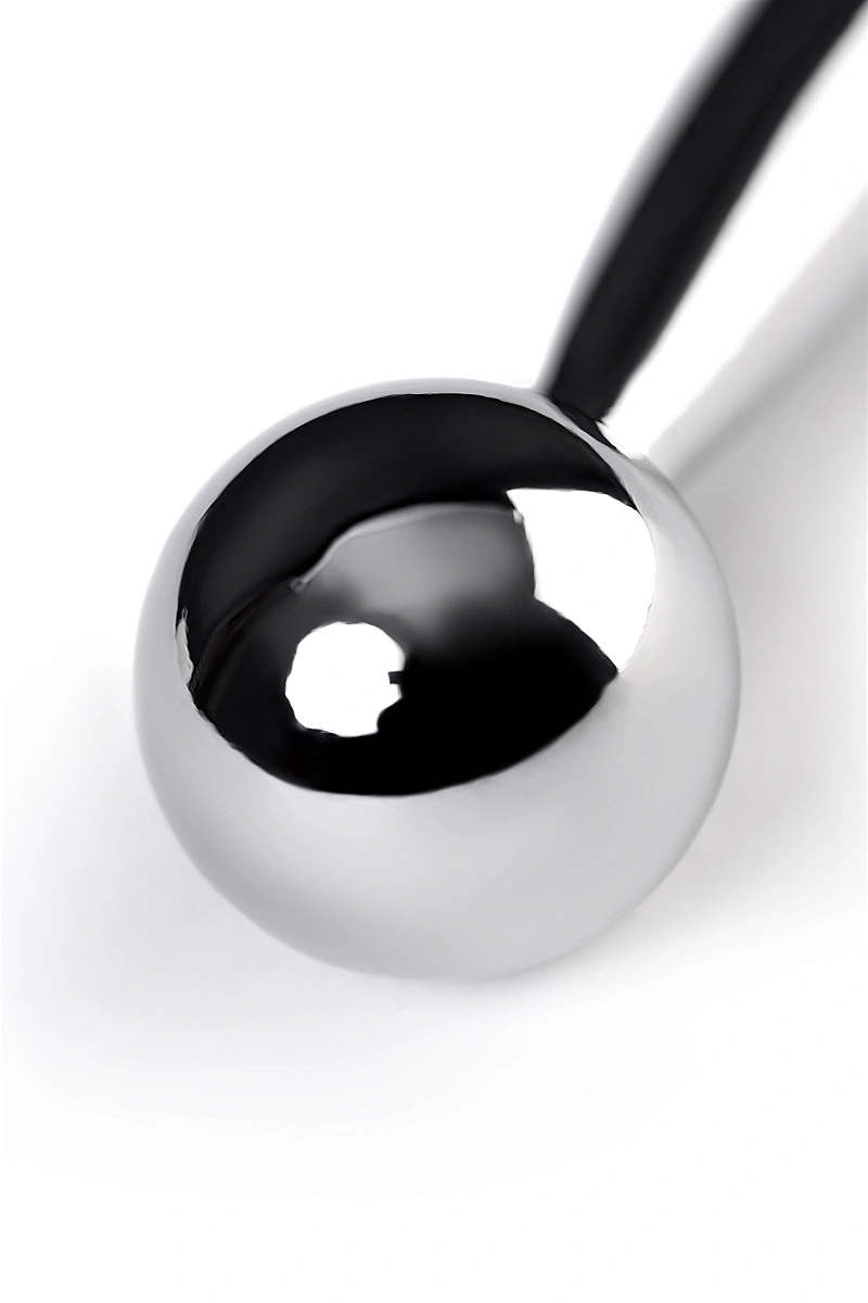 Уретральный плаг TOYFA Metal с ограничителем-шариком, серебряный