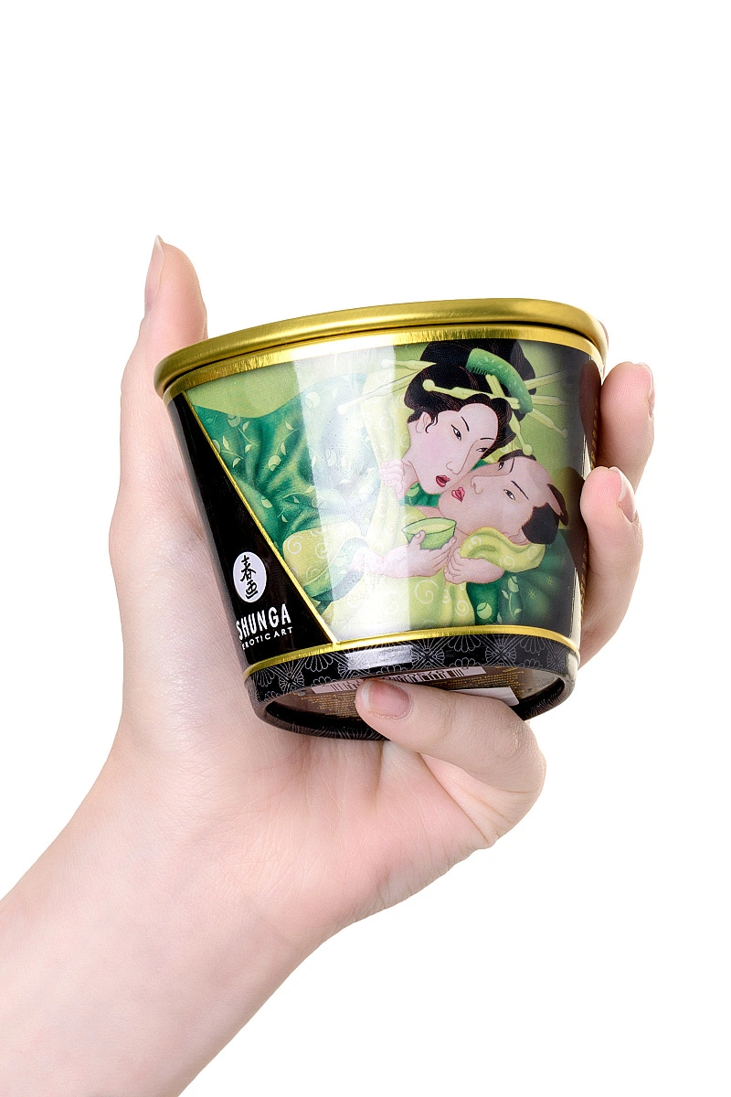 Массажное аромамасло в виде свечи Shunga «Спокойствие. Зеленый чай»(Zenitude.Exotic Green Tea) 170мл