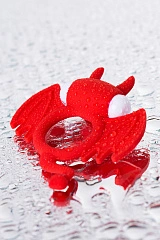 Эрекционное кольцо на член JOS SWEET DEVIL, силикон, красный, 8,5 см