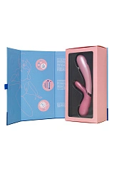 Вибратор Satisfyer Hot Lover Connect App с клиторальным стимулятором, розовый, 20,4 см