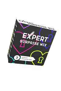 Презервативы EXPERT Surprise Mix, секретный микс, 3шт