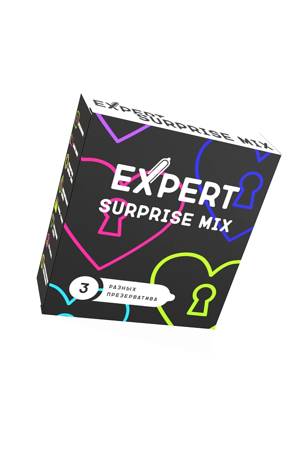 Презервативы EXPERT Surprise Mix, секретный микс, 3шт