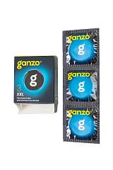 Презервативы  GANZO XXL увеличенные, латекс, 19 см, 5,5 см, 3 шт.