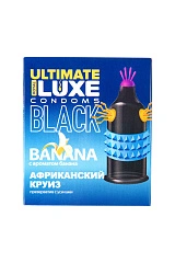 Презервативы Luxe, black ultimate, «Африканский круиз», банан, 18 см, 5,2 см, 1 шт.