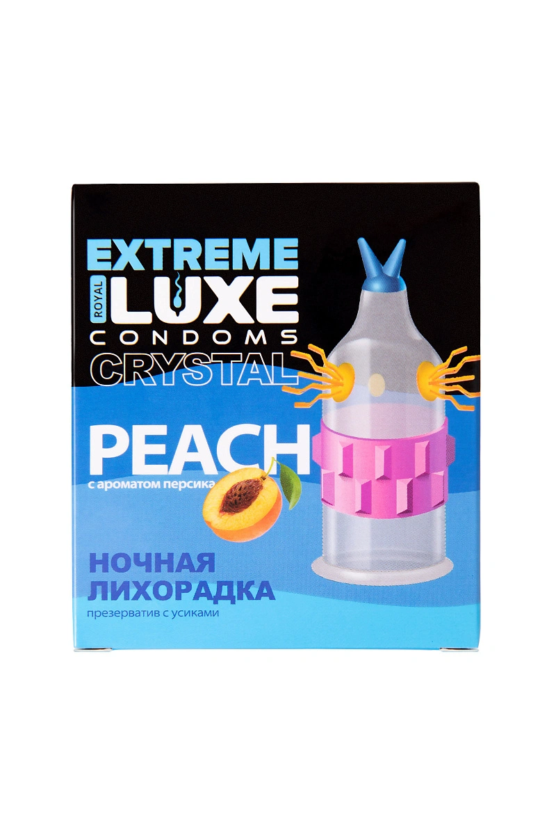 Презервативы Luxe, extreme, «Ночная лихорадка», персик, 18 см, 5,2 см, 1 шт.