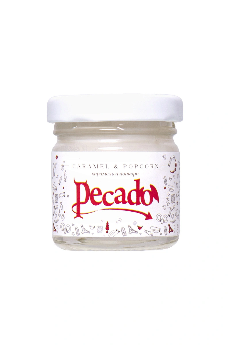 Массажная свеча "Карамель и попкорн" (Caramel & Popcorn), 35мл., Pecado