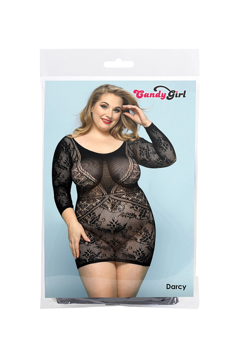 Платье Candy Girl Darcy черное, 2XL