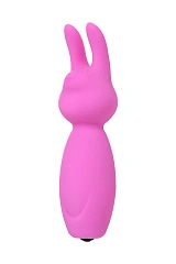 Минивибратор Eromantica PUSS, силикон, розовый, 8,5 см