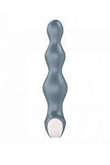 Анальная виброелочка Satisfyer Lolli-Plug 2 Satisfyer, силикон, серый, 11 см