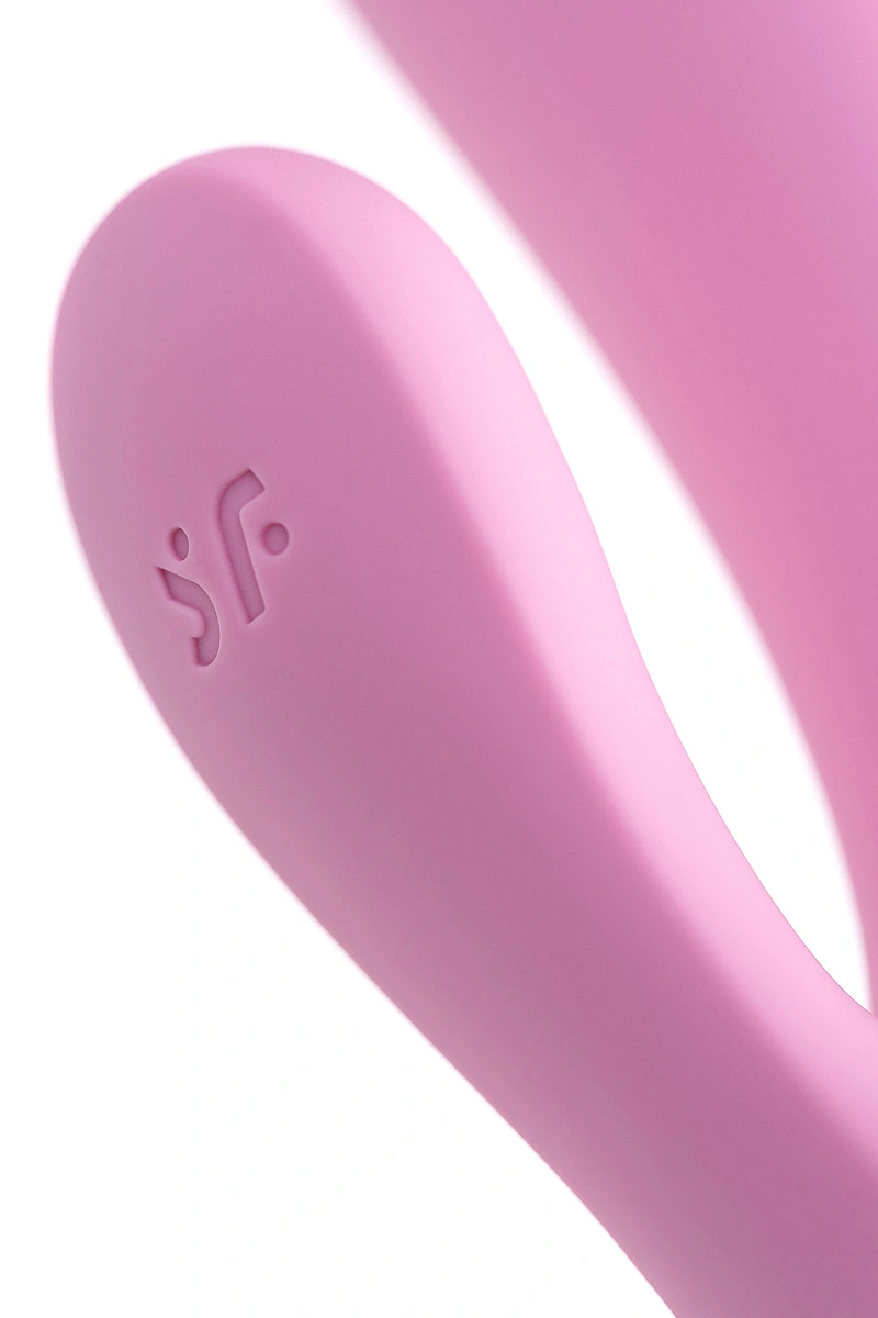 Нереалистичный вибратор Satisfyer Mono Flex Connect App, силикон, розовый, 20,4 см.