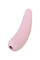 Вакуум-волновой стимулятор с вибрацией Satisfyer Curvy 2 Connect App, силикон, розовый, 13,41 см