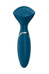 Вибромассажер для всего тела Satisfyer Mini Wand-er, силикон, синий, 16 см