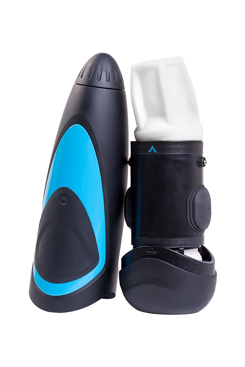 Мастурбатор нереалистичный Satisfyer Men One с регулировкой давления, силикон, чёрный, 25,5 см