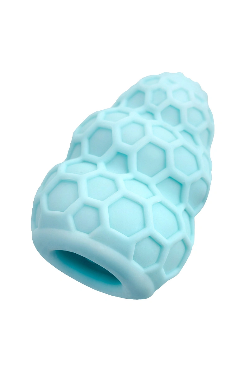 Мастурбатор A-Toys Flaff, TPE, бирюзовый, 8см, Ø 2,9 см