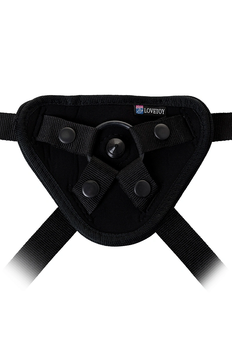 Страпон на креплении LoveToy UNI strap 7" Harness best of all, телесный