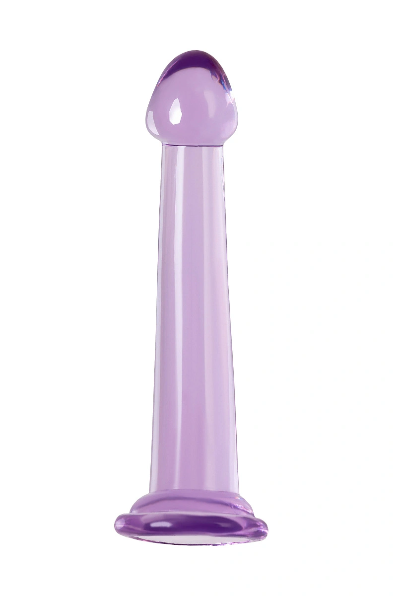 Нереалистичный фаллоимитатор Jelly Dildo M Toyfa Basic, TPE, фиолетовый, 18 см