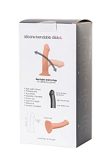 Ремневой нереалистичный страпон на присоске Strap-on-me, L, силикон, телесный, 19 см