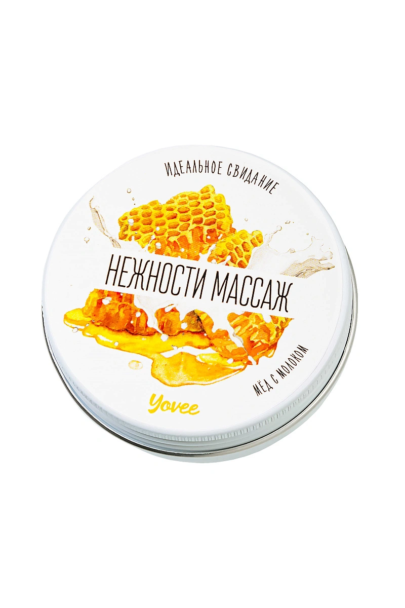 Массажная свеча «Нежности массаж», мед с молоком, 30 мл, Yovee