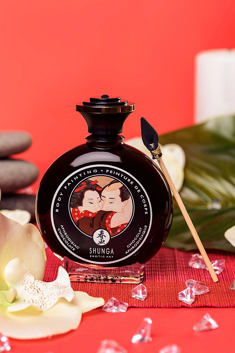 Декоративная крем-краска для тела Shunga «Афродизия. Шоколад» (Aphrodisiac Chocolate), 100 мл