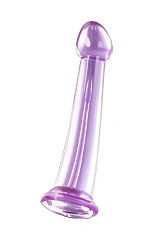 Нереалистичный фаллоимитатор Jelly Dildo M Toyfa Basic, TPE, фиолетовый, 18 см