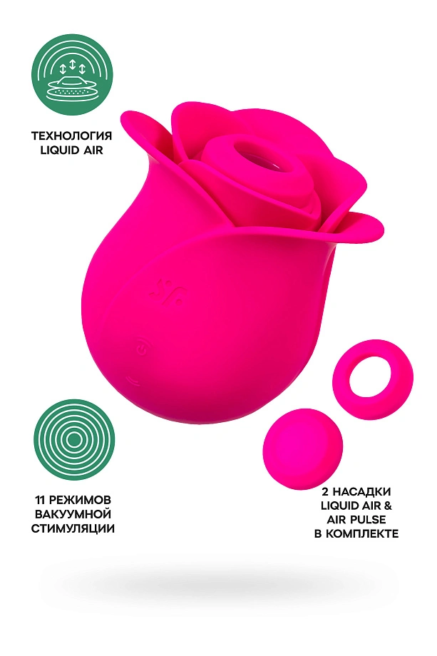 Вакуум-волновой стимулятор клитора Satisfyer Pro 2 Modern Blossom, силикон, розовый, 6,6 см