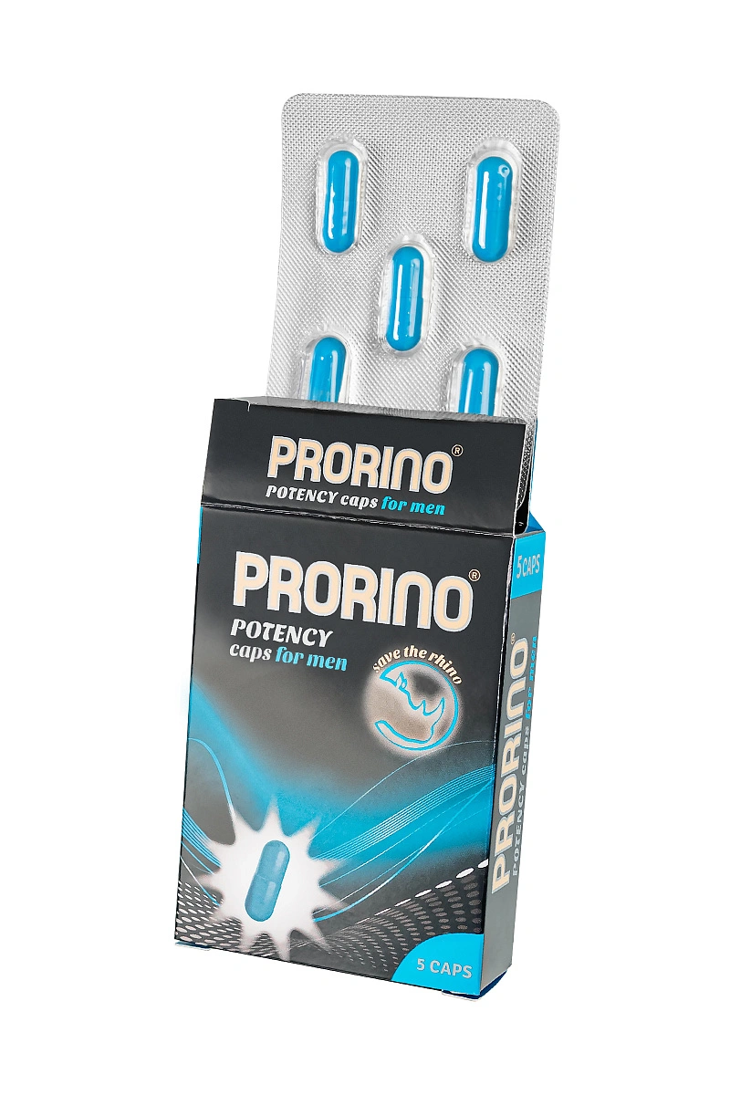 Энергетические капсулы Ero Prorino black line Libido, мужские, 5 шт.