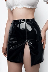 Костюм секретарши Erolanta Alison (юбка, топ, галстук) черно-белый (42-44)