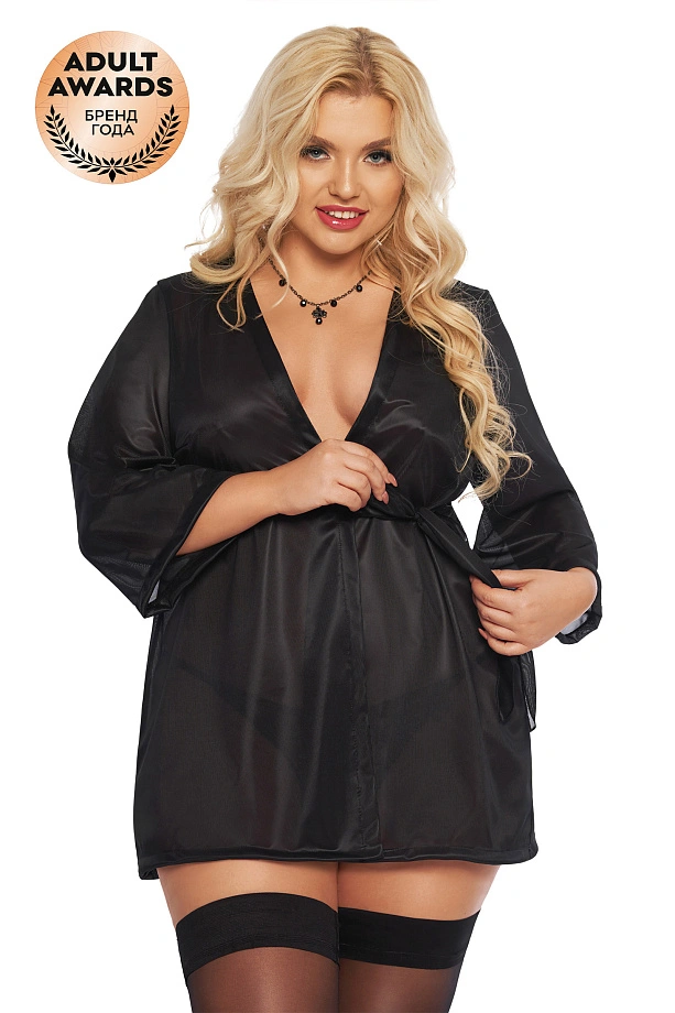 Пеньюар SoftLine Collection Ramona, черный