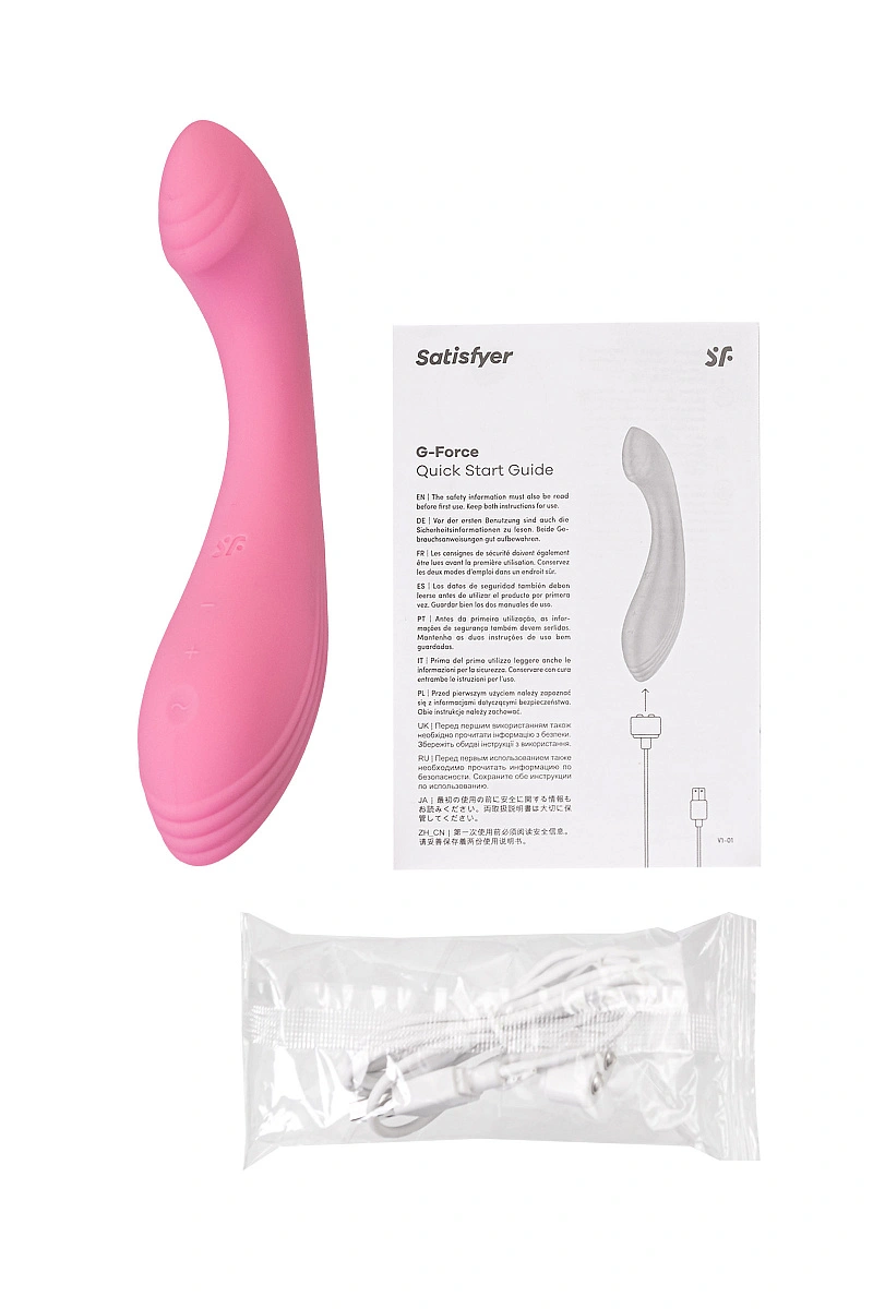 Вибратор для точки G Satisfyer G-Force, розовый, 19 см