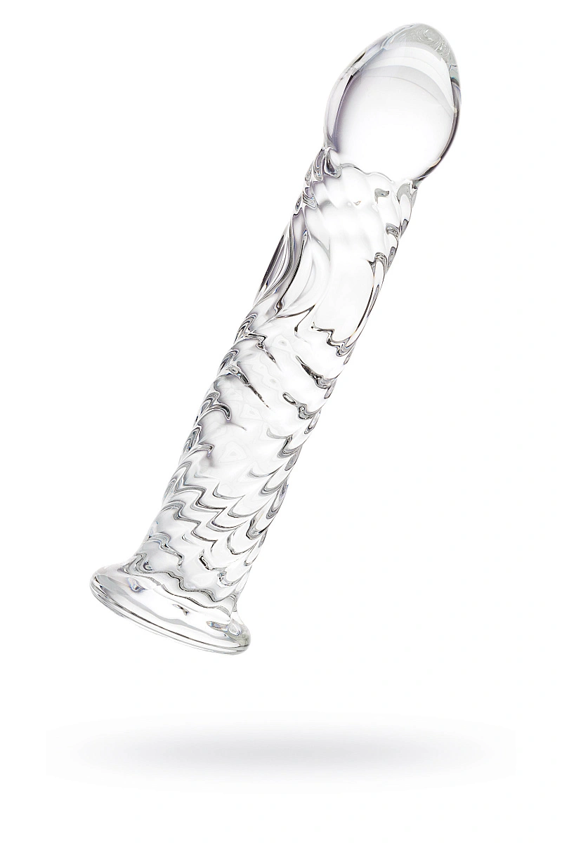 Нереалистичный фаллоимитатор Sexus Glass, стекло, прозрачный, 16,5 см