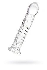 Нереалистичный фаллоимитатор Sexus Glass, стекло, прозрачный, 16,5 см