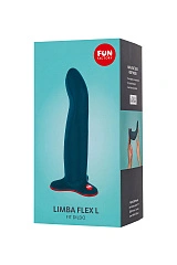 Фаллоимитатор Fun Factory  LIMBA FLEX L, силикон, синий, 18,1 см