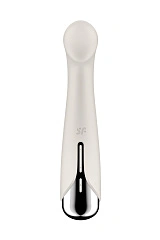 Вибратор для точки G  с ротацией Satisfyer Spinning G-Spot 1, силикон, бежевый, 16,8 см