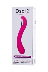 Нереалистичный вибратор LOVENSE Osci 2 G-spot, силикон, розовый, 22 см