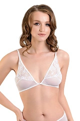 Бралетт Erolanta Odette с застежкой спереди, белый