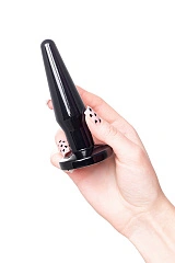 Анальная втулка TOYFA POPO Pleasure Gemini α, TPE, черная, 12,1 см