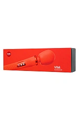 Вибромассажер Fun Factory VIM VIBRATING WAND, силикон, оранжевый, 31,3 см