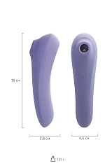 Вакуум-волновой стимулятор клитора Satisfyer Dual Pleasure Connect App, силикон, сиреневый, 17,9 см