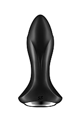 Анальный вибратор Satisfyer Rotator Plug 1+ Connect App, силикон, черный, 13,5 см