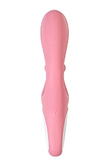 Нереалистичный вибратор Satisfyer Hug me Connect App, силикон, розовый, 20,5 см