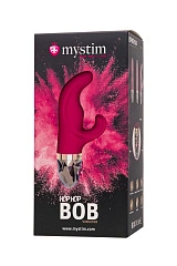 Вибратор Mystim Hop Hop Bob силикон, фуксия, 16,5 см