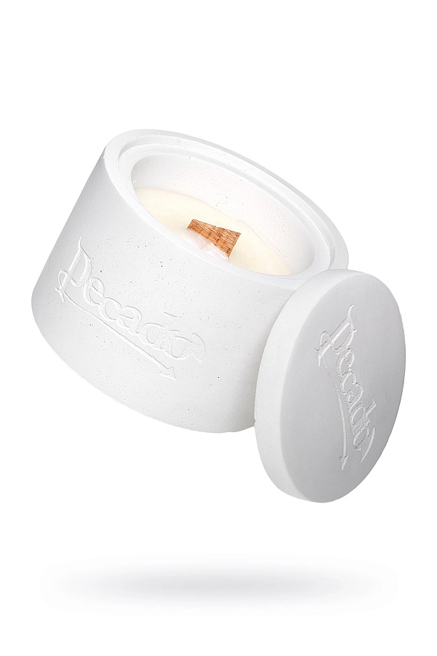 Ароматическая свеча Дерево и специи (Wood & Spices), круглая с крышкой, Pecado