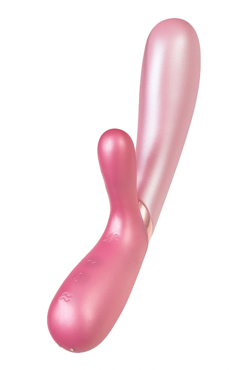 Вибратор Satisfyer Hot Lover Connect App с клиторальным стимулятором, розовый, 20,4 см